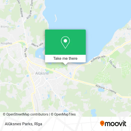 Alūksnes Parks map