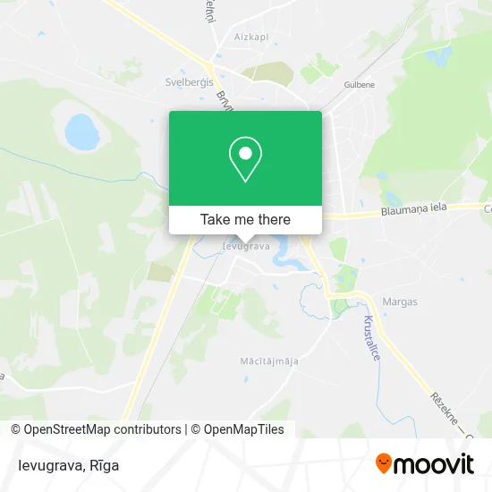 Ievugrava map