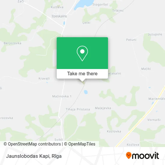 Jaunslobodas Kapi map