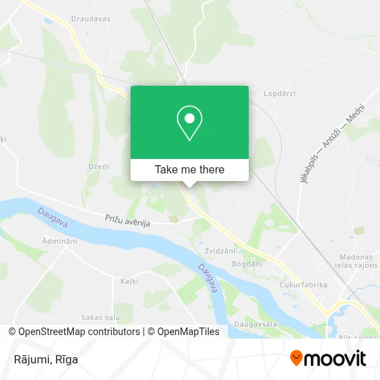 Rājumi map