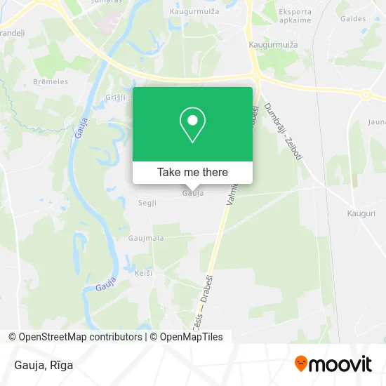 Gauja map