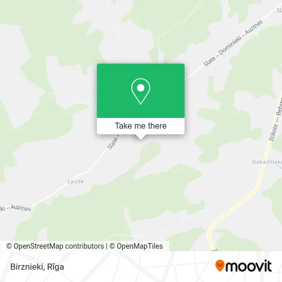 Birznieki map
