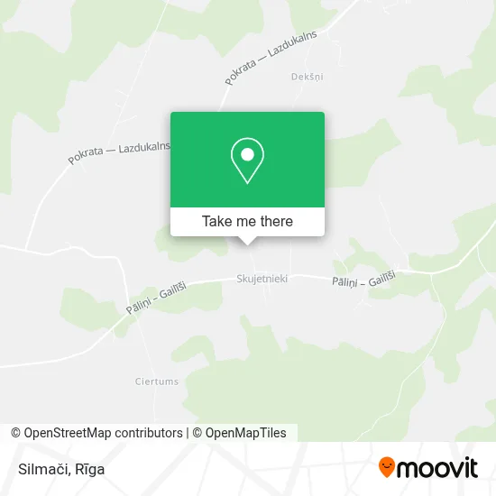 Silmači map