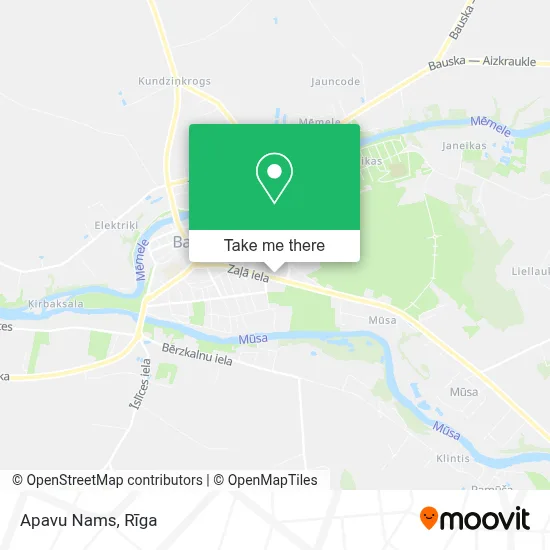 Apavu Nams map