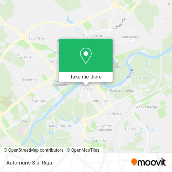 Automūris Sia map