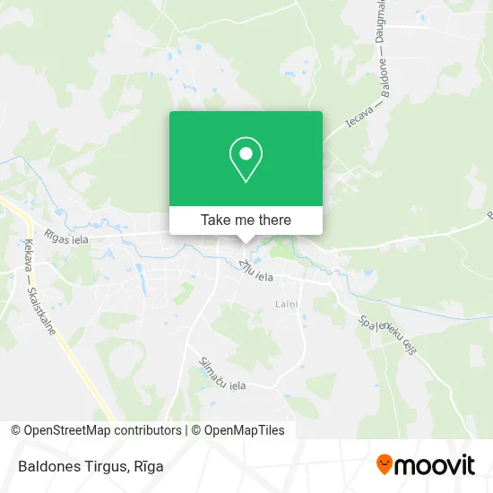 Baldones Tirgus map