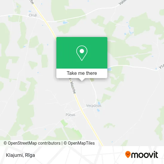 Klajumi map