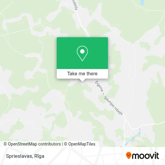 Sprieslavas map