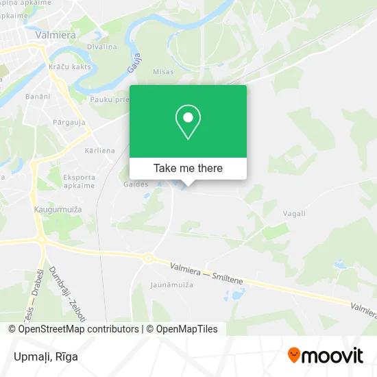Upmaļi map
