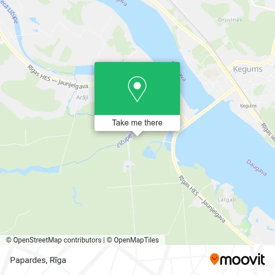 Papardes map