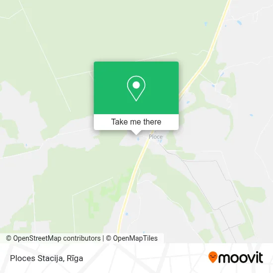 Ploces Stacija map