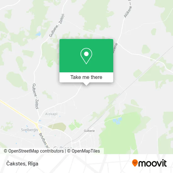 Čakstes map