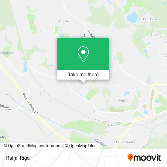 Raiņi map