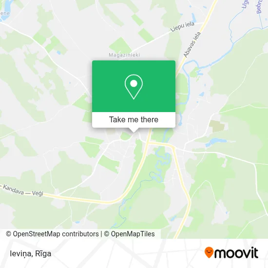 Ieviņa map