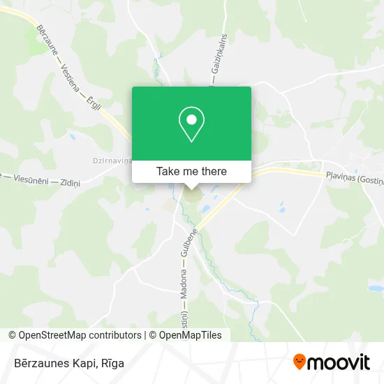 Bērzaunes Kapi map