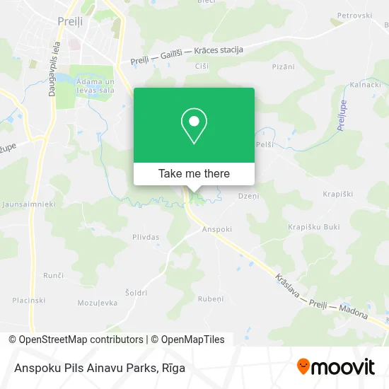 Anspoku Pils Ainavu Parks map