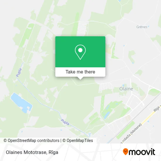 Olaines Mototrase map
