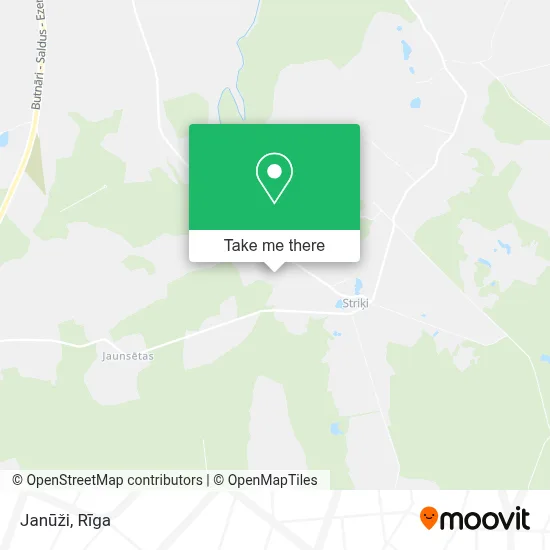 Janūži map