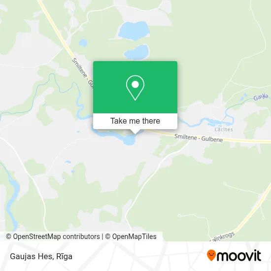 Gaujas Hes map