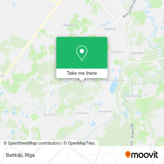 Baltkāji map