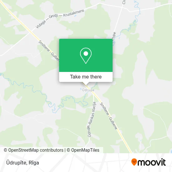 Ūdrupīte map