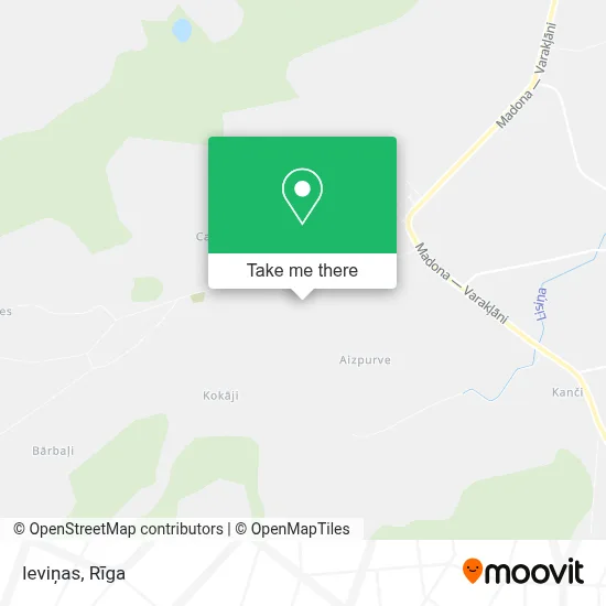 Ieviņas map