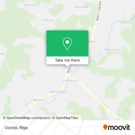 Ozoliņi map