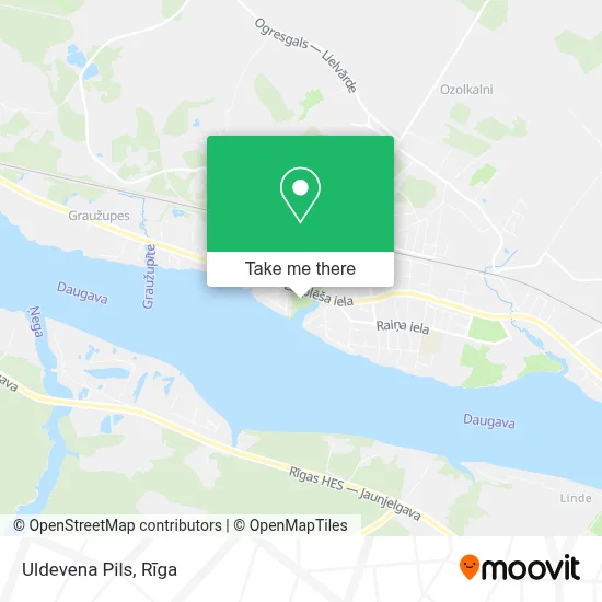 Uldevena Pils map