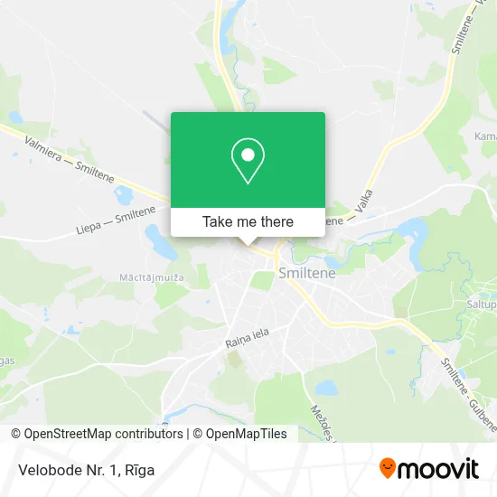 Velobode Nr. 1 map