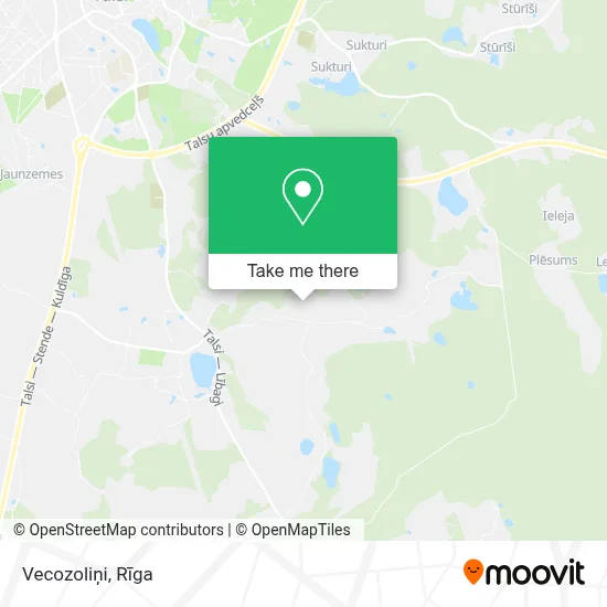 Vecozoliņi map