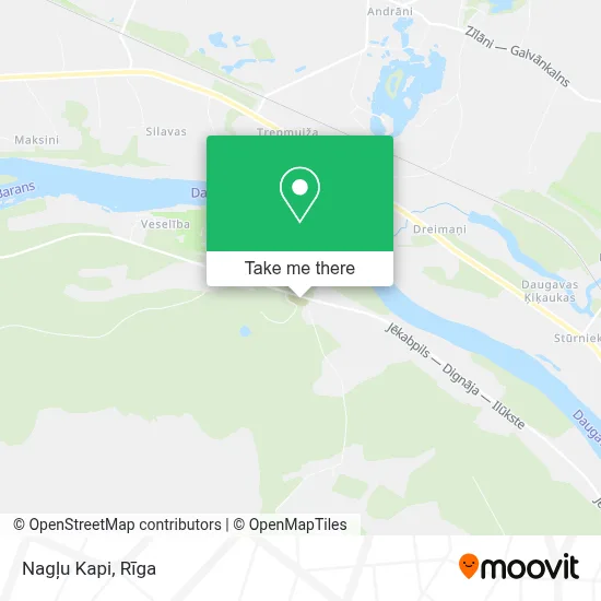Nagļu Kapi map