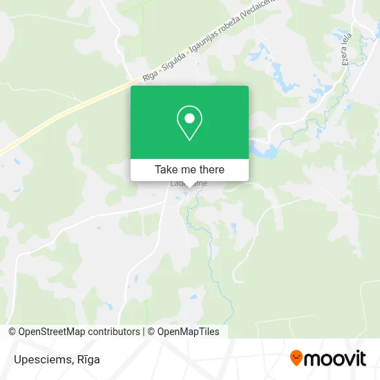 Upesciems map