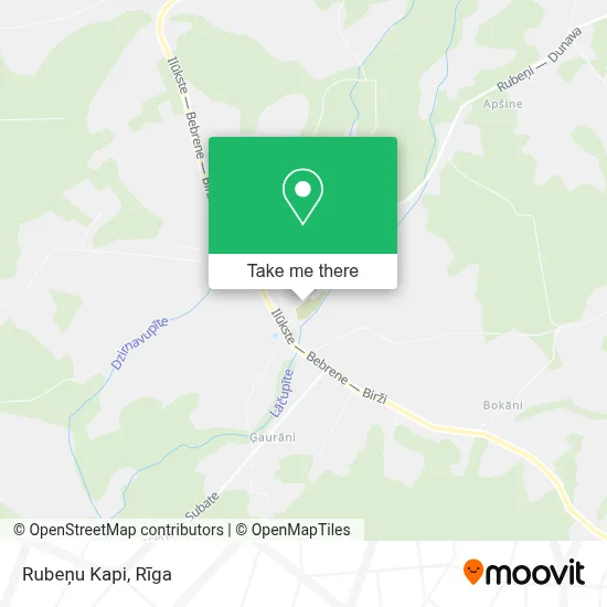 Rubeņu Kapi map