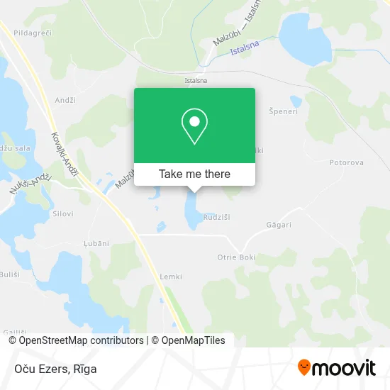 Oču Ezers map