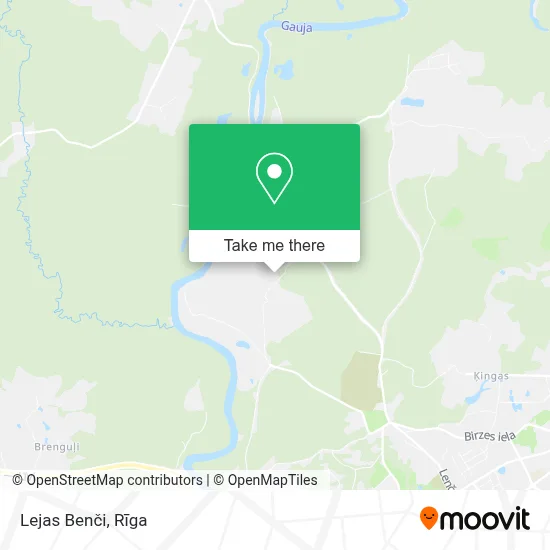 Lejas Benči map