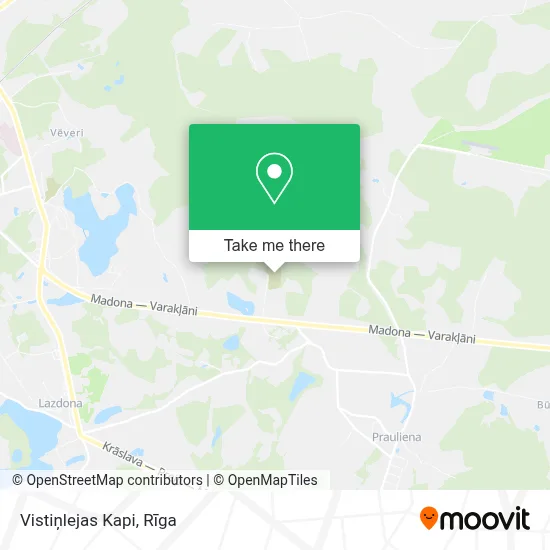 Vistiņlejas Kapi map