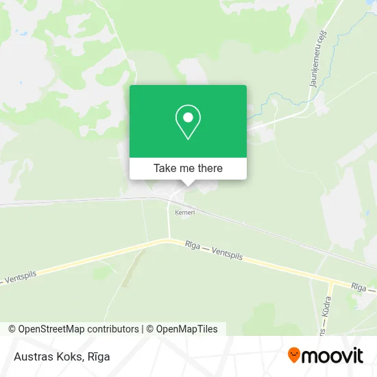 Austras Koks map