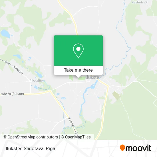 Ilūkstes Slidotava map