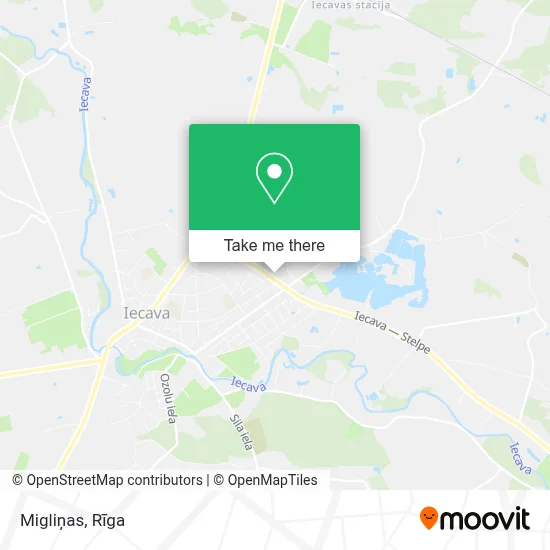 Migliņas map