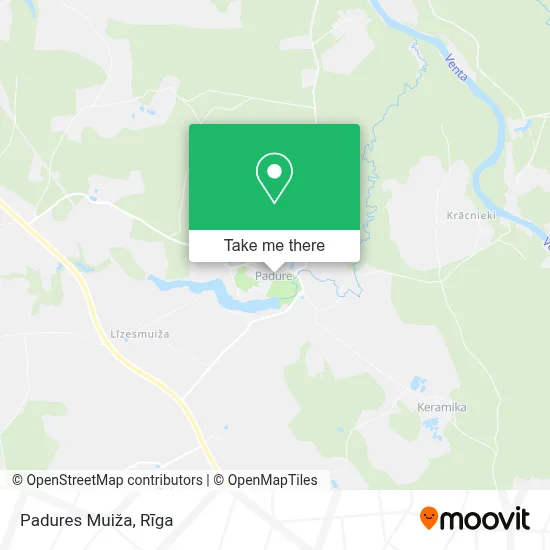 Padures Muiža map