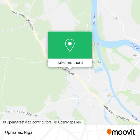 Upmalas map