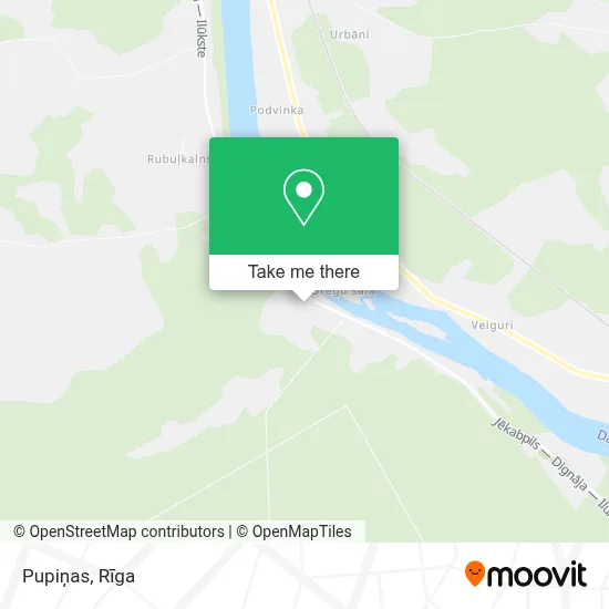 Pupiņas map