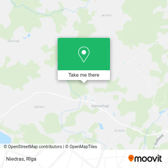 Niedras map