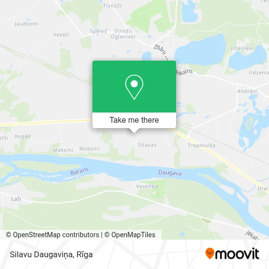 Silavu Daugaviņa map