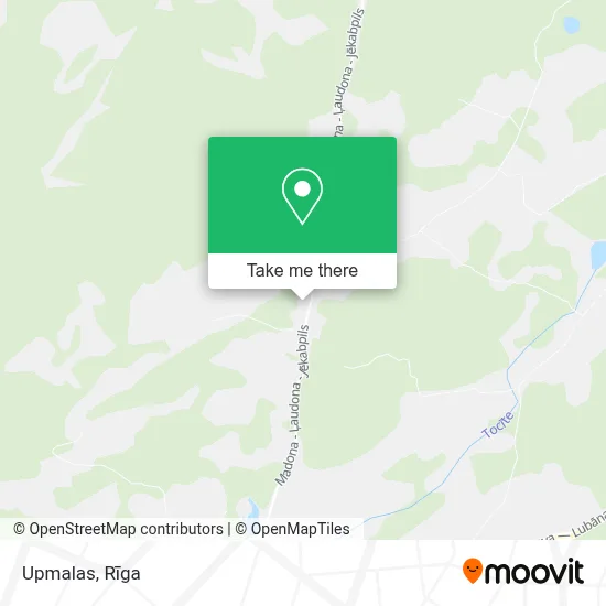 Upmalas map