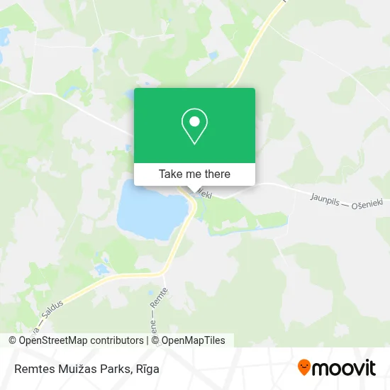 Remtes Muižas Parks map