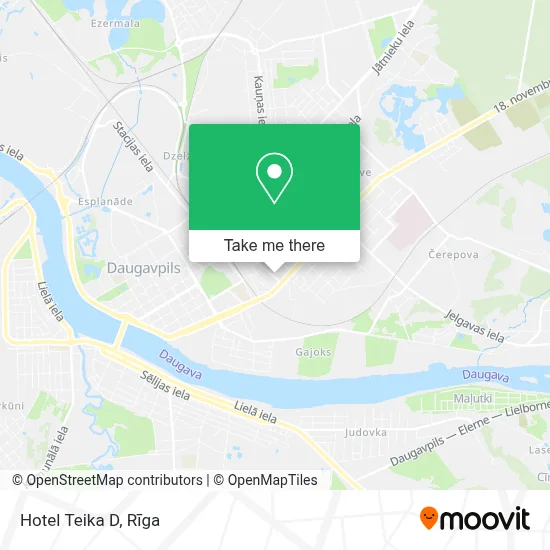 Hotel Teika D map