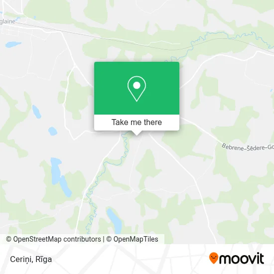Ceriņi map