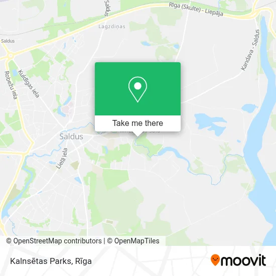 Kalnsētas Parks map