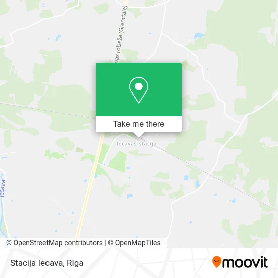 Stacija Iecava map